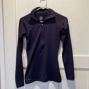 Dark purple Nike Dri-Fit Quarter Zip
